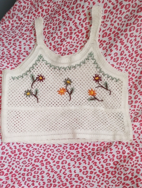 Rebellion Tops - Rebellion Cream Open-Weave Knit Tank